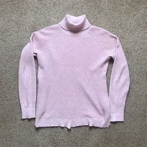 Pink j crew turtleneck